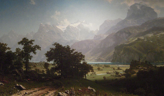 Альберт Бирштадт. Фирвальдштетское озеро. 1858.