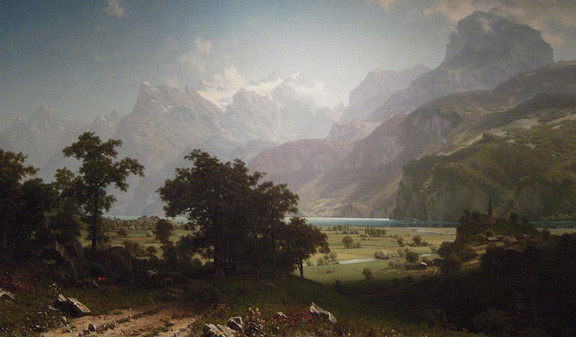 Альберт Бирштадт. Озеро Четырех Кантонов. 1858 год.