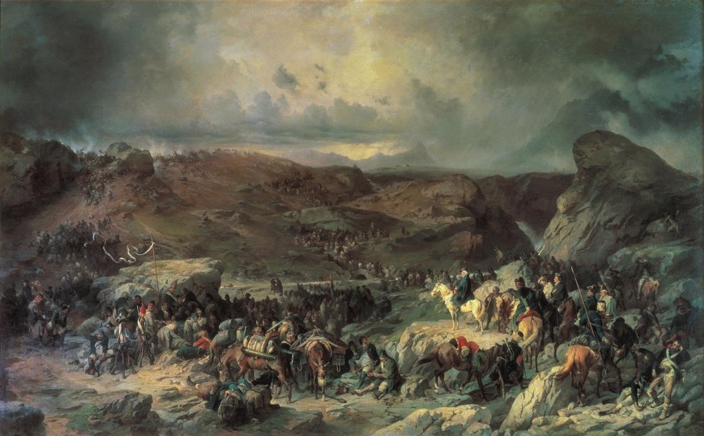 А. Коцебу. Переход Суворова через Сен-Готтард 13 сентября 1799 года